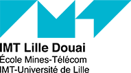 Logo en défonce IMT Lille Douai